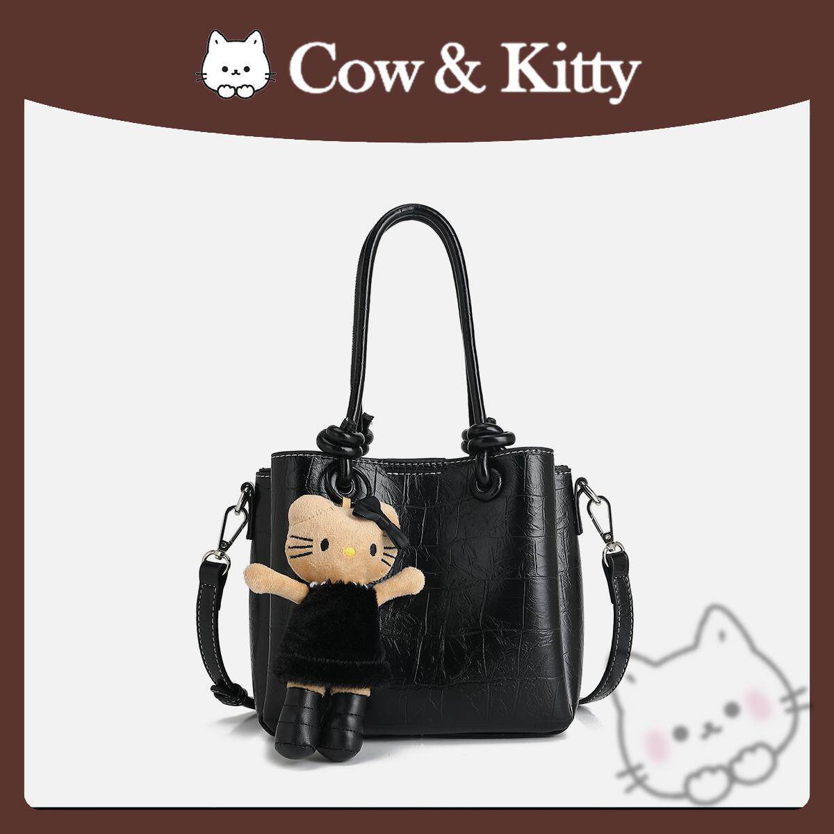 正品CowKitty大容量水桶包女2026新款通勤百搭时尚手提斜挎包女