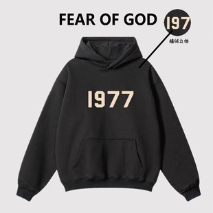 潮牌情侣款 宽松帽衫 美式 FOG复线ESSENTIALS秋冬1977连帽卫衣男士