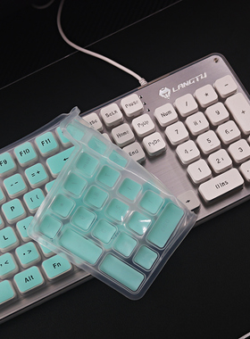 天翅键盘膜适合键盘膜适合狼途L1 L2键盘保护膜LT600台式键盘防尘防水套全覆盖