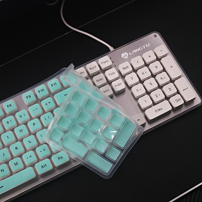 天翅键盘膜适合键盘膜适合狼途L1 L2键盘保护膜LT600台式键盘防尘防水套全覆盖