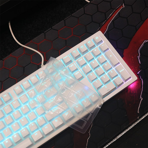 天翅键盘膜适合AOC GK290WH机械键盘保护膜 防水防尘硅胶套键盘罩子