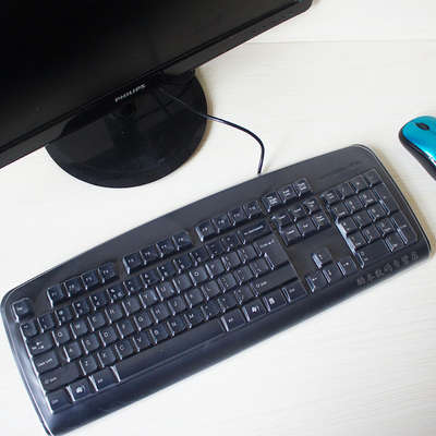 双飞燕台式机电脑键盘套tpu透明