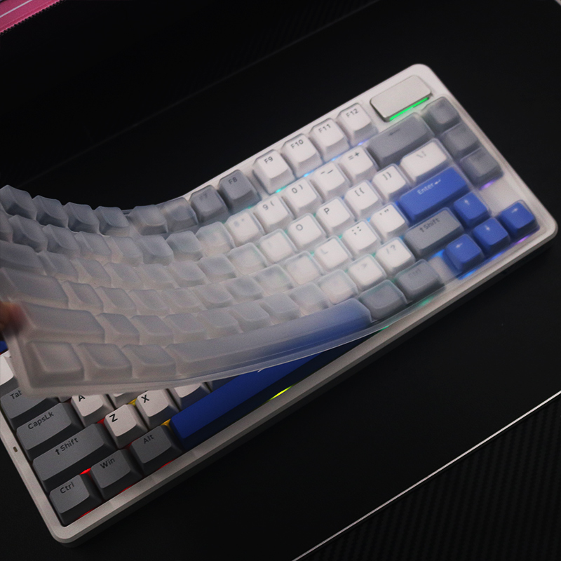 天翅键盘膜适合雷柏V700DIY-75机械键盘保护膜硅胶防尘套