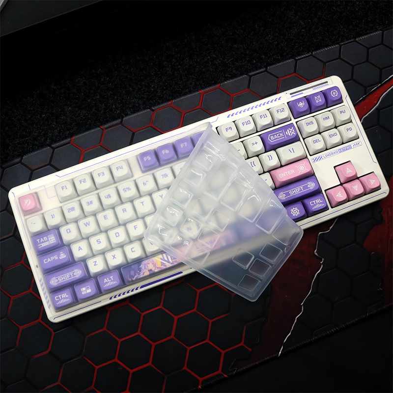 天翅硅胶键盘膜适合凌豹K87 Pro机械键盘保护膜防尘硅胶键盘套
