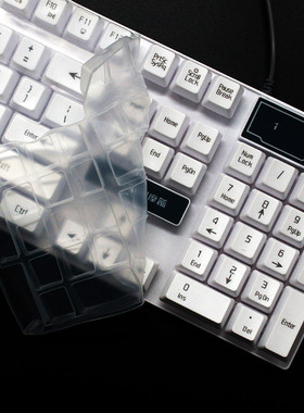 硅胶键盘膜适合摩箭K16 LK60台式机械键盘保护膜如意鸟V8魁影T6金河田KM016/021 km105防尘套104套雷迪凯832