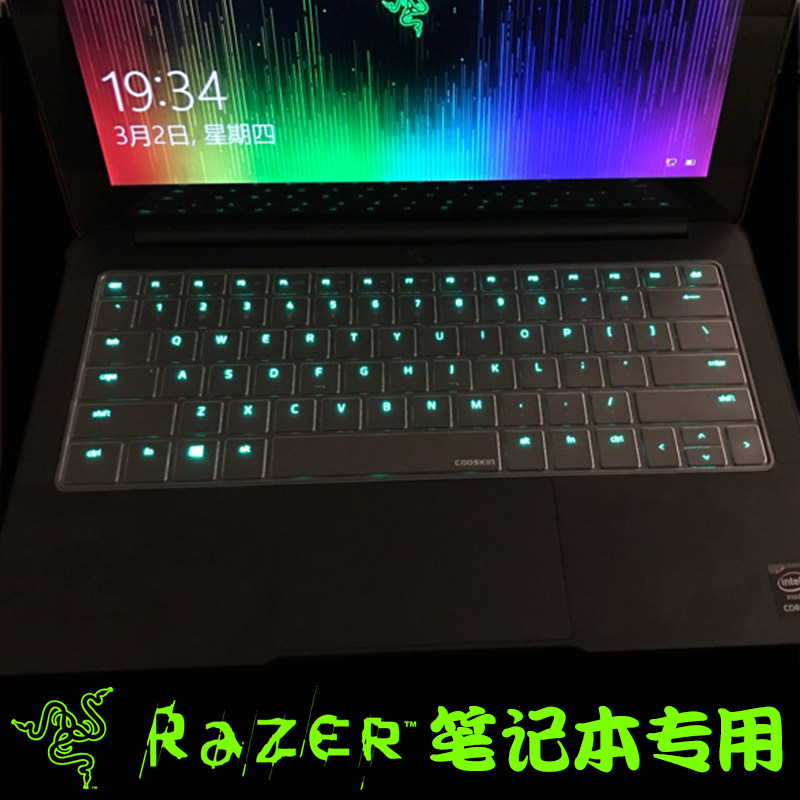 酷奇键盘保护贴膜适用2021新款14锐龙版17雷蛇灵刃15笔记本Blade电脑15.6寸13.3高透13精英标准RazerBook水银