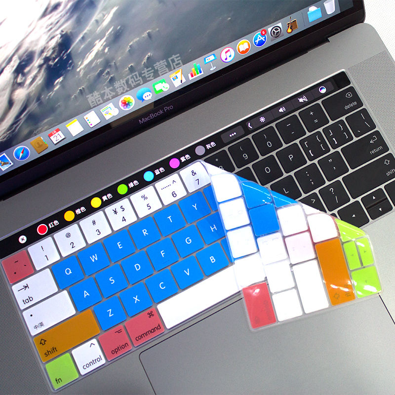 苹果15英寸新MacBook Pro Touch Bar13 air笔记本键盘保护膜硅胶键盘套配件A1706 A1707 A1989 A1990 a2159
