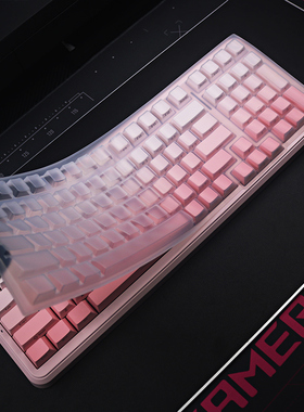 天翅键盘膜适合侧刻键帽迈从K99 V3雾桃渐变v2键盘保护膜远山冰川