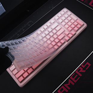 天翅键盘膜适合侧刻键帽迈从K99 V3雾桃渐变v2键盘保护膜远山冰川
