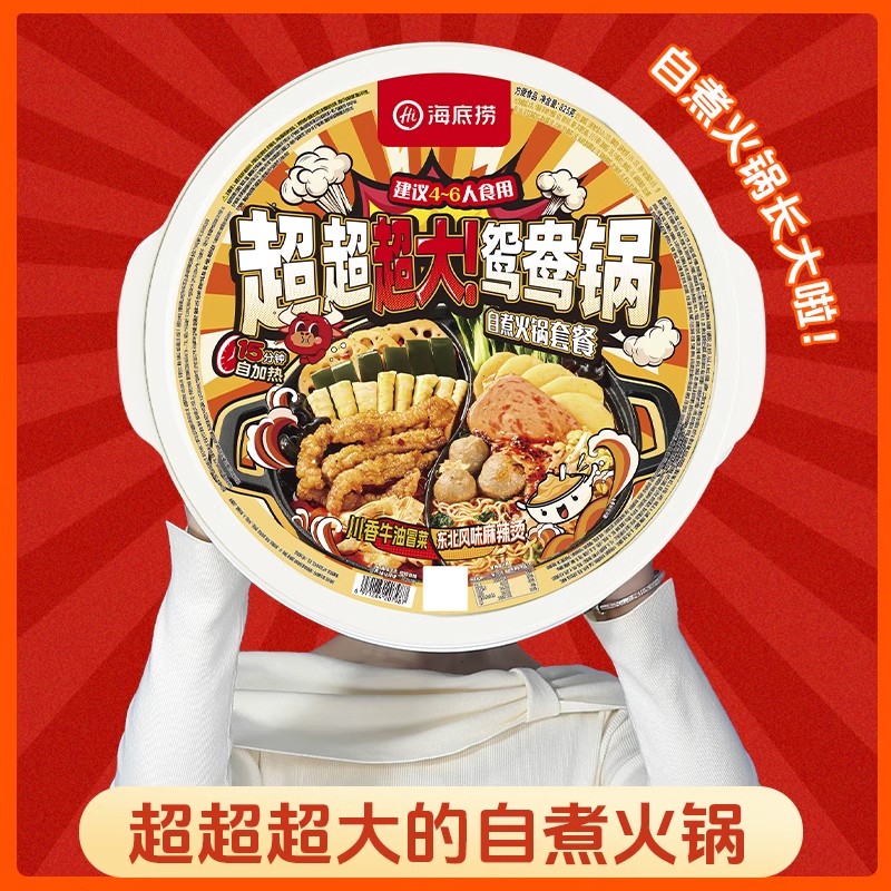 海底捞自热火锅超大鸳鸯锅
