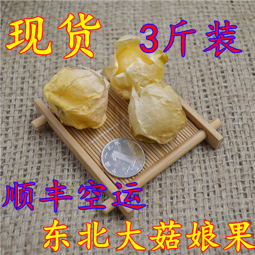 新鲜东北特产大菇娘果黄姑娘甜菇娘灯笼果水果3斤顺丰空运