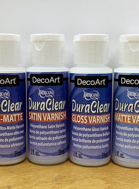 DecoArt美国哑光亮光消光粘土光油封底剂保护剂DA丙烯颜料封层