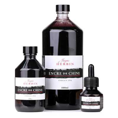 法国J.HERBIN印度墨水绘画黑色