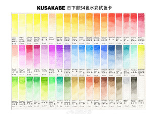 日下部水彩颜料5ml单只紫色/蓝色/褐色/珍珠色系列KUSAKABE酷莎