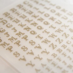 日本PADICO帕蒂格UV胶贴纸转写纸蕾丝复古金属纸滴胶UV胶英文字母