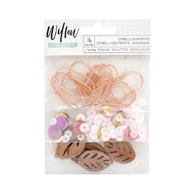 AMERICAN CRAFTS 装饰 WILLOW MIXED EMBELLISHMENTS