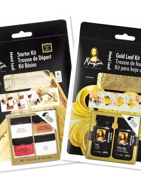 美国 speedball 蒙娜丽莎 金属片 金箔 入门套装 DIY金箔套装