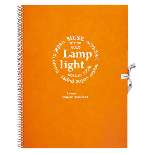 日本MUSE高级绘画用纸 Lamplight灯火300克全棉水彩纸水彩本线圈 - 封面