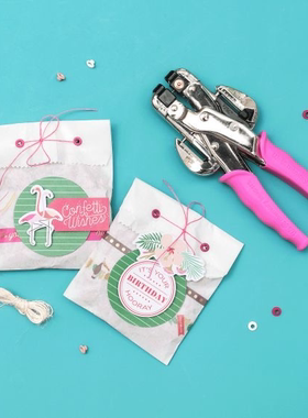 We R Memory keppers手持气眼打孔钳Crop-A-Dile单品套装粉色蓝色