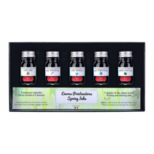 法国Jacques HERBIN D系列彩色墨水5色套装 4个主题