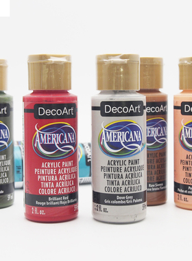 DA207~DA230 DecoArt美国风Americana进口压克力颜料DA颜料丙烯