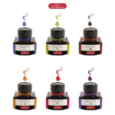 法国Jacques HERBIN 花香书写墨水 6色可选10ml/30ml
