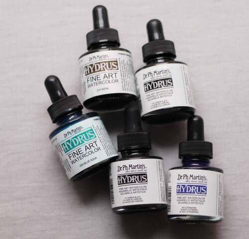 Dr.ph.martin's马丁博士Hydrus 液体艺术水彩 30ml 水蛇座套装2