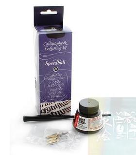 美国Speedball英文书法钢笔基础入门套装  笔尖 笔杆 墨水