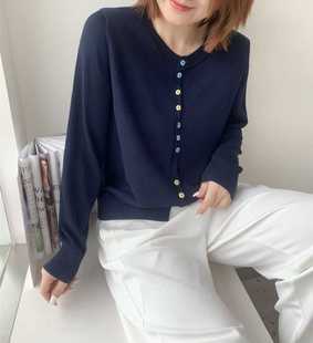 天丝优质美洋精品针织衫 上市2025年秋季 新款 奥斯飞尔设计感长袖