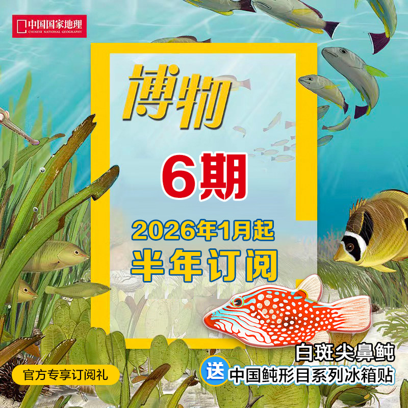 D1【博物半年订阅】《博物》杂志2026年/ 2025年1/2/3/4/5/6/7/8/9/10/11/12月等月份起订 6期订阅 包邮 正版期刊 杂志社直营