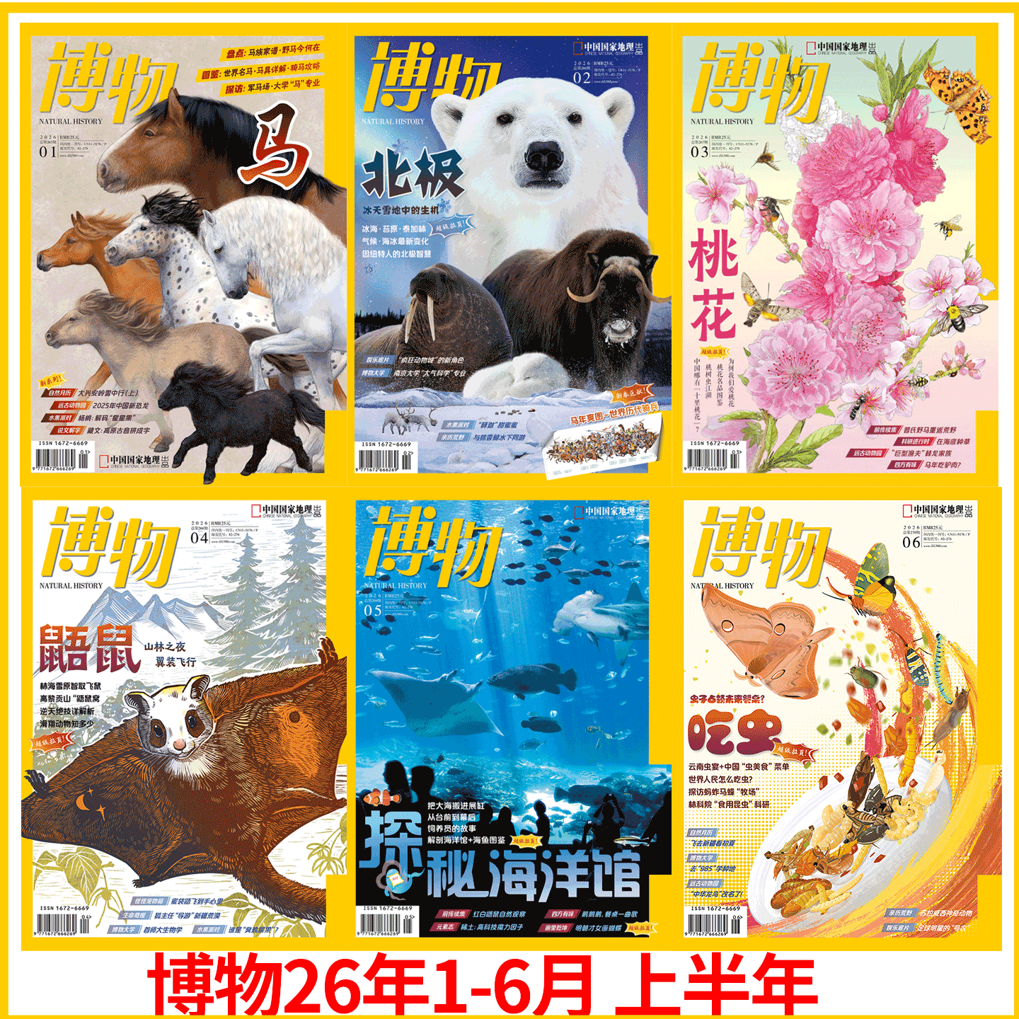【202602北极 专题+超级拉页】  博物杂志2026年2月刊   2026年1期 马年说马 博物杂志2025年全年12期典藏版 中国国家地理旗舰店