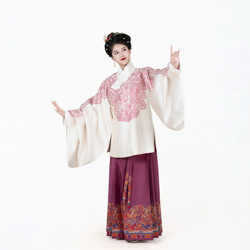 汉客丝路双翟彩金仿妆花缎短衫