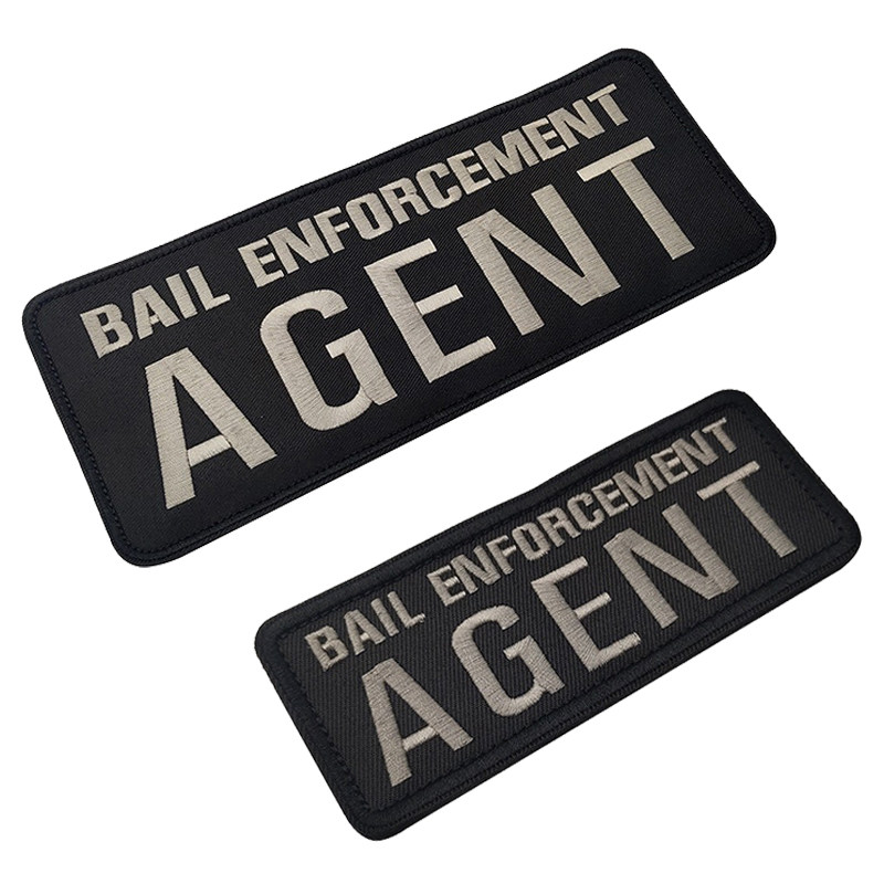 BAIL ENFORCEMENT AGENT执法代理战术背心大背贴前后魔术贴章