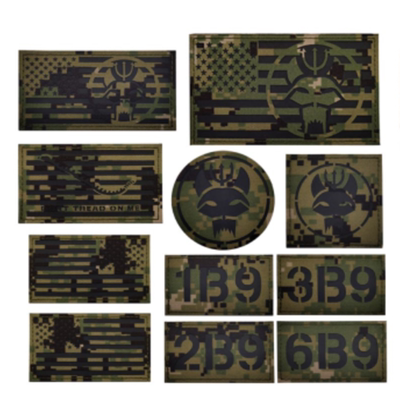 海豹三叉戟背包臂章IR反光补丁