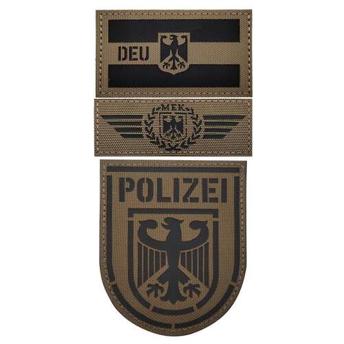 德国国旗徽章POLIZEI鹰背包贴章