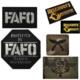 反光飞虎骷髅背包贴章英文FAFO胸章探索频道徽章军迷狗腿士气臂章