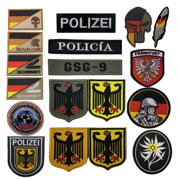 GSG-9魔术贴章背包POLIZEI德国鹰