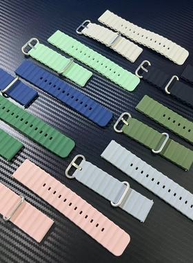 适用华为GT5/Watch4pro表带GT4/GT3荣耀硅胶watch3运动海洋同款