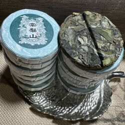 甄选好茶云南白茶2023年临沧永德棠梨山头拨春白茶小圆饼500克