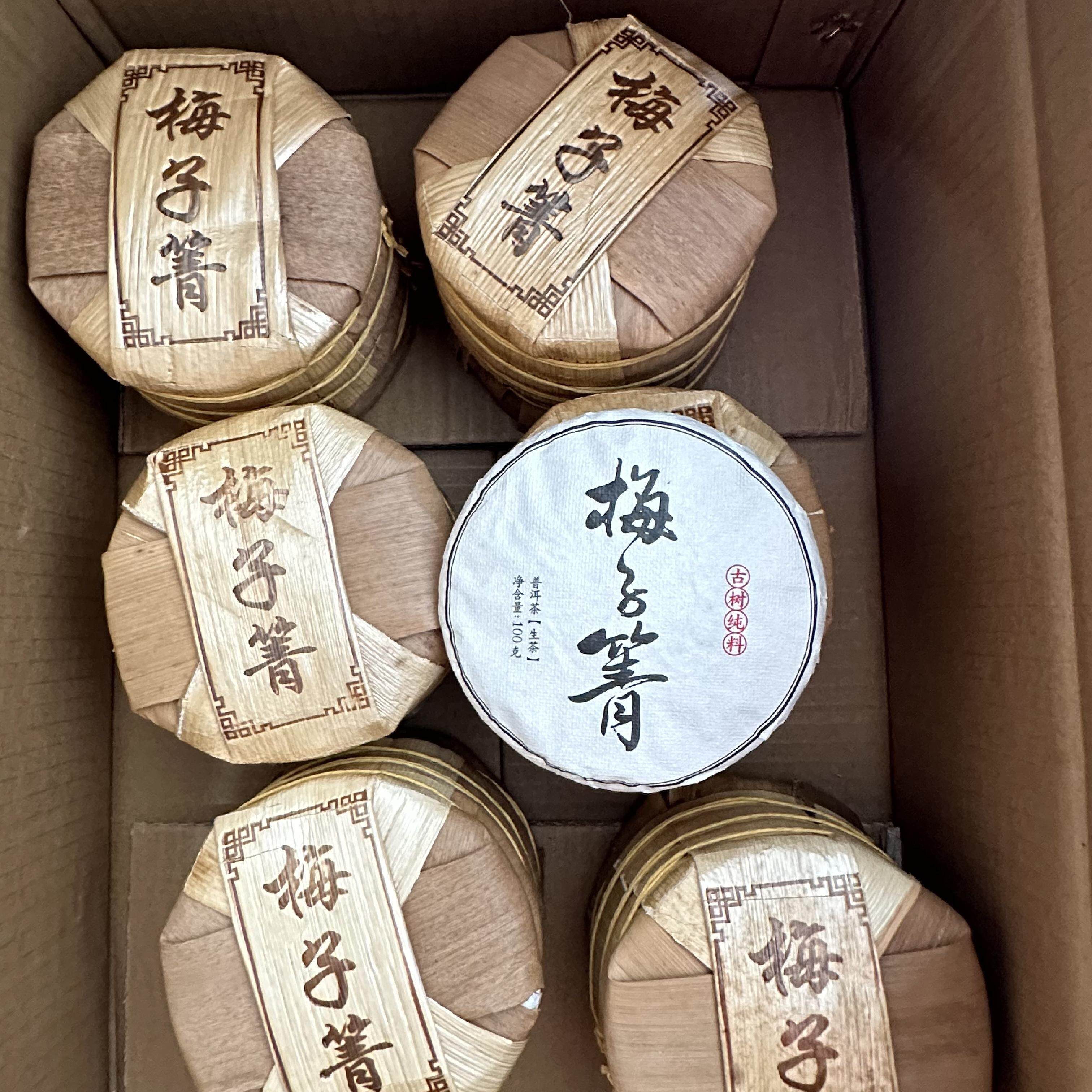 镇店之宝临沧普洱茶2023年梅子箐古树头拨春茶1提5片500克