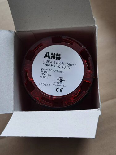 ABB信号灯柱 SFA616070R4011/4012/4013  KL70-401Y/G/R 灯泡