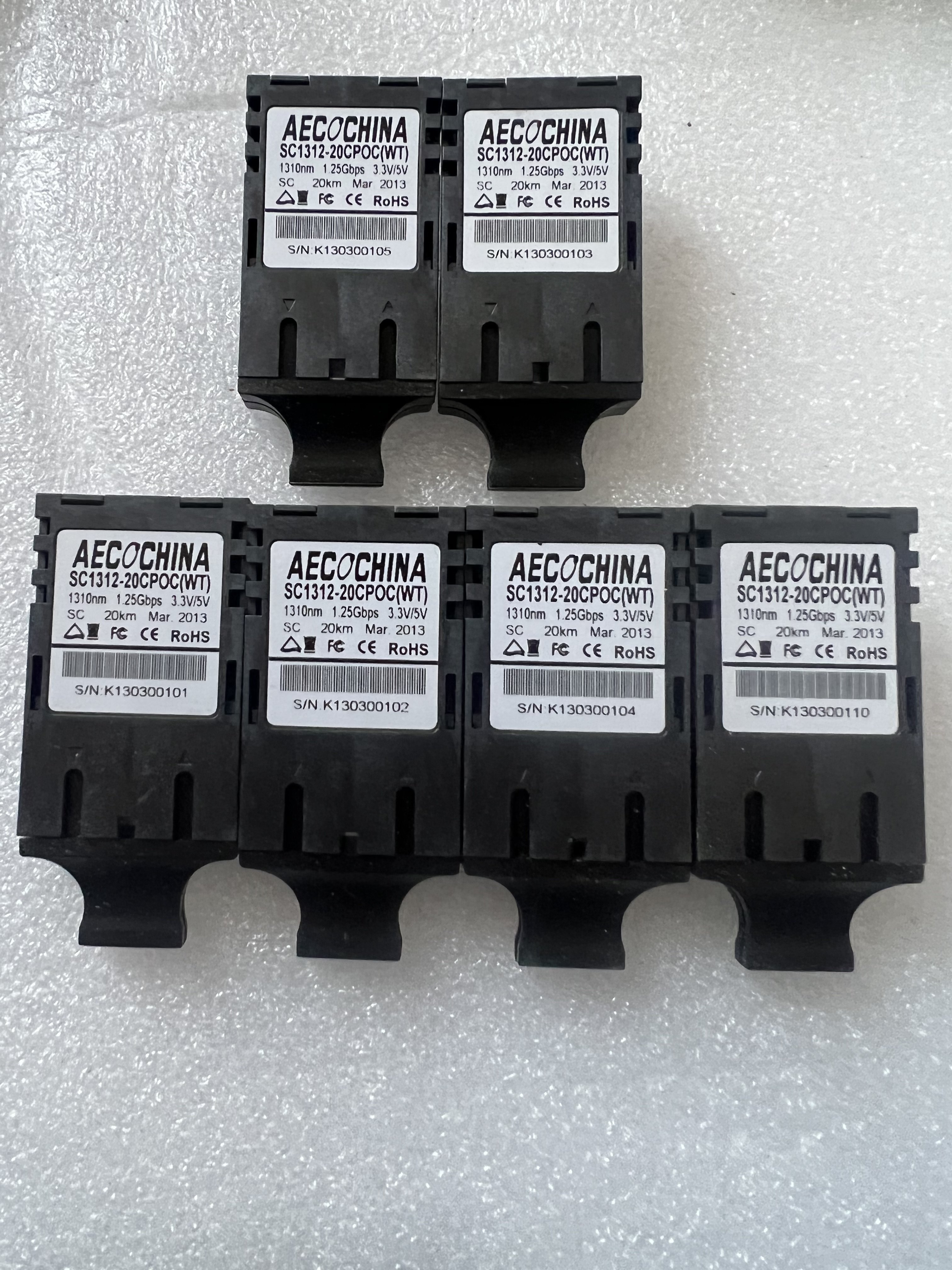 SC1312-20CPOC光纤头 现货实拍视频全新