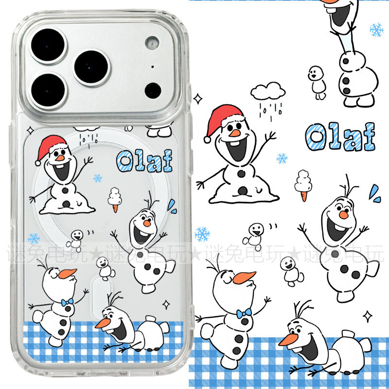 适用iphone18promax苹果18pro手机壳MagSafe磁吸18透明17promax冰雪奇缘17雪宝16卡通15三星16e保护套17e