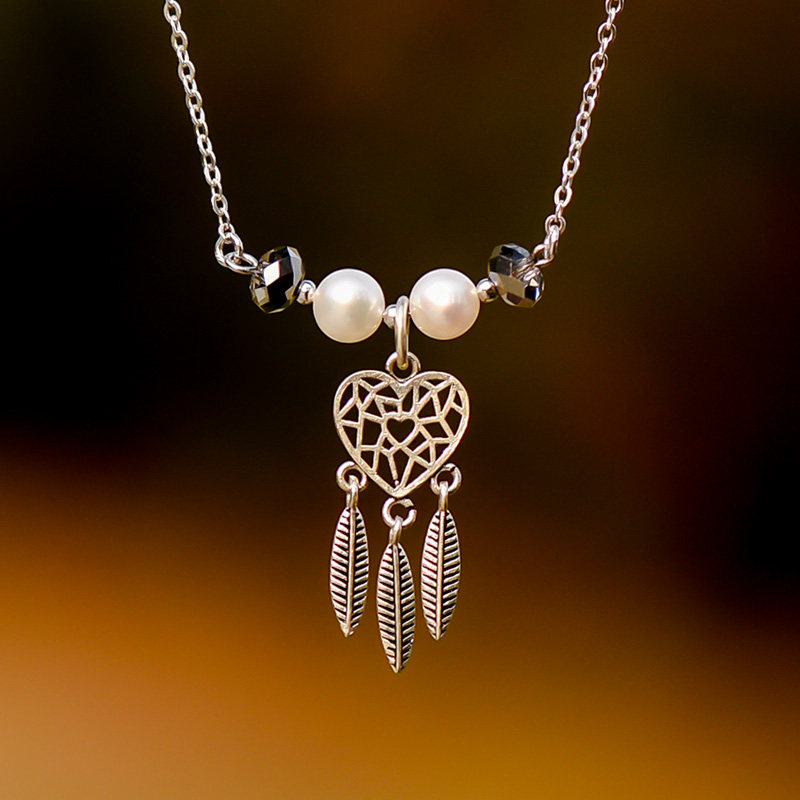 原创设计感S925银水晶流苏项链锁骨链女短款小礼服配饰简约时尚女