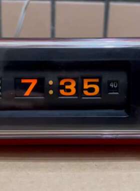 Sankyo DT-612滚动时钟 漂亮红色，三协精机制作所