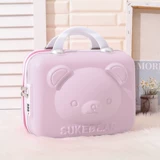 Милая косметичка, портативный чемодан, маленький ящик для хранения для путешествий, сумка, с медвежатами, 14 дюймов