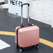 网红ins小行李箱女18寸小型密码 箱万向轮旅行箱LOGO拉杆箱子轻便