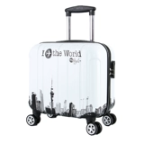 Маленький универсальный модный чемодан на колесиках, 18 дюймов, 16 дюймов