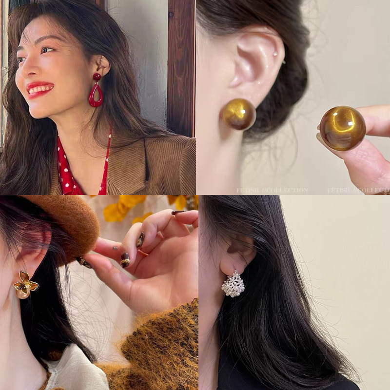 1-56号花瓣耳钉女小众设计感耳环轻奢百搭2025年新款爆款耳饰潮品,个性定制/设计服务/DIY,耳饰定制,淘宝优惠券,粉丝福利购,淘宝优惠卷