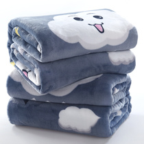 冬季法兰绒毛毯被子珊瑚绒毯子加厚双人单人学生宿舍儿童保暖床单